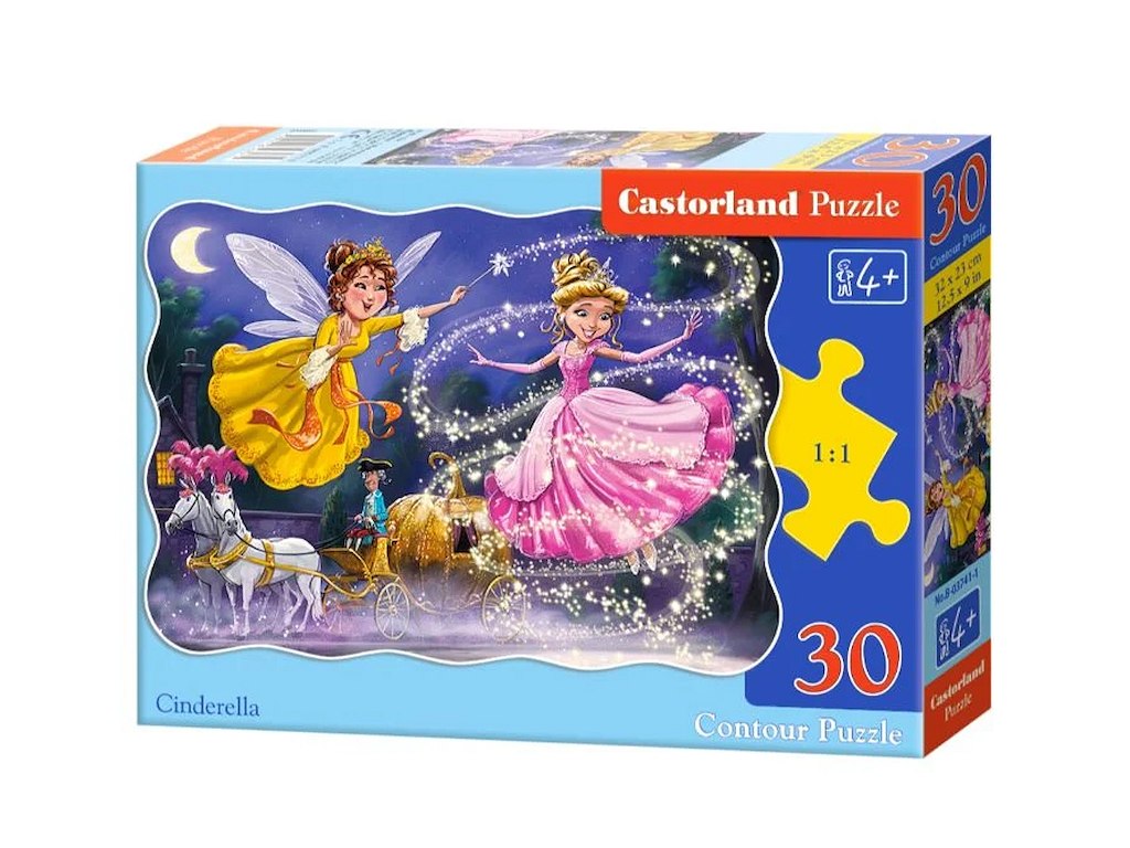Askepot & ønske feen, 30 brik, +4år