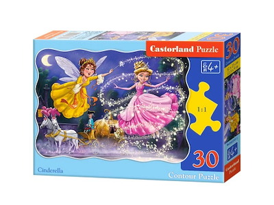 Askepot & ønske feen, 30 brik, +4år