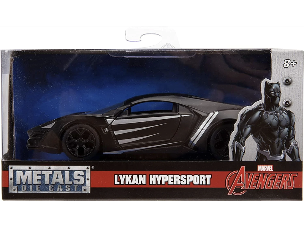 Marvel Black Panther Lykan Hypersport bil i scala 1:32