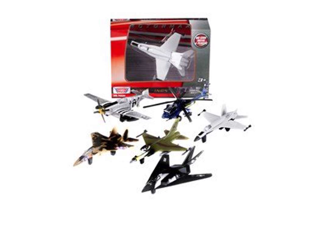 Fly i metal på 11 cm fra Motor Max - flere forskellige