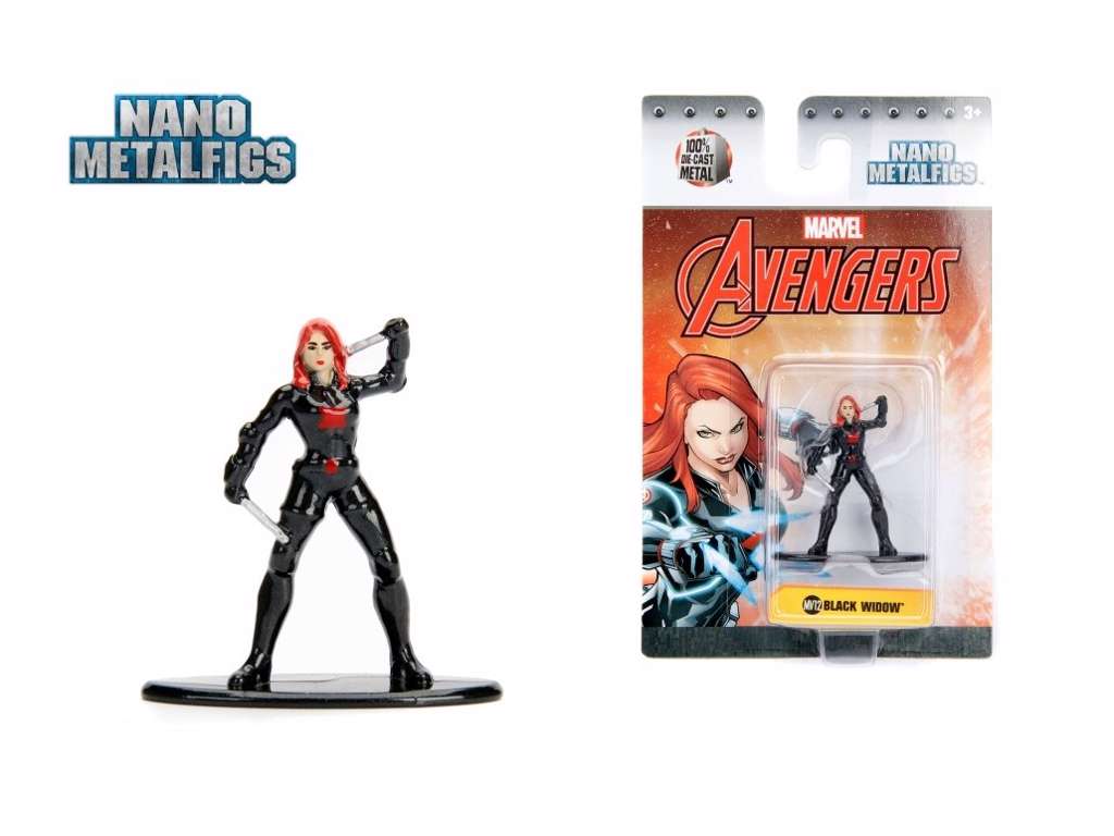 Marvel Comics Nano Minifigs figur i metal - Black Widow