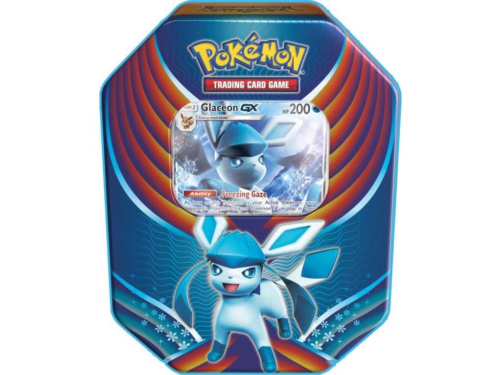 Pokémon Glaceon GX tin box