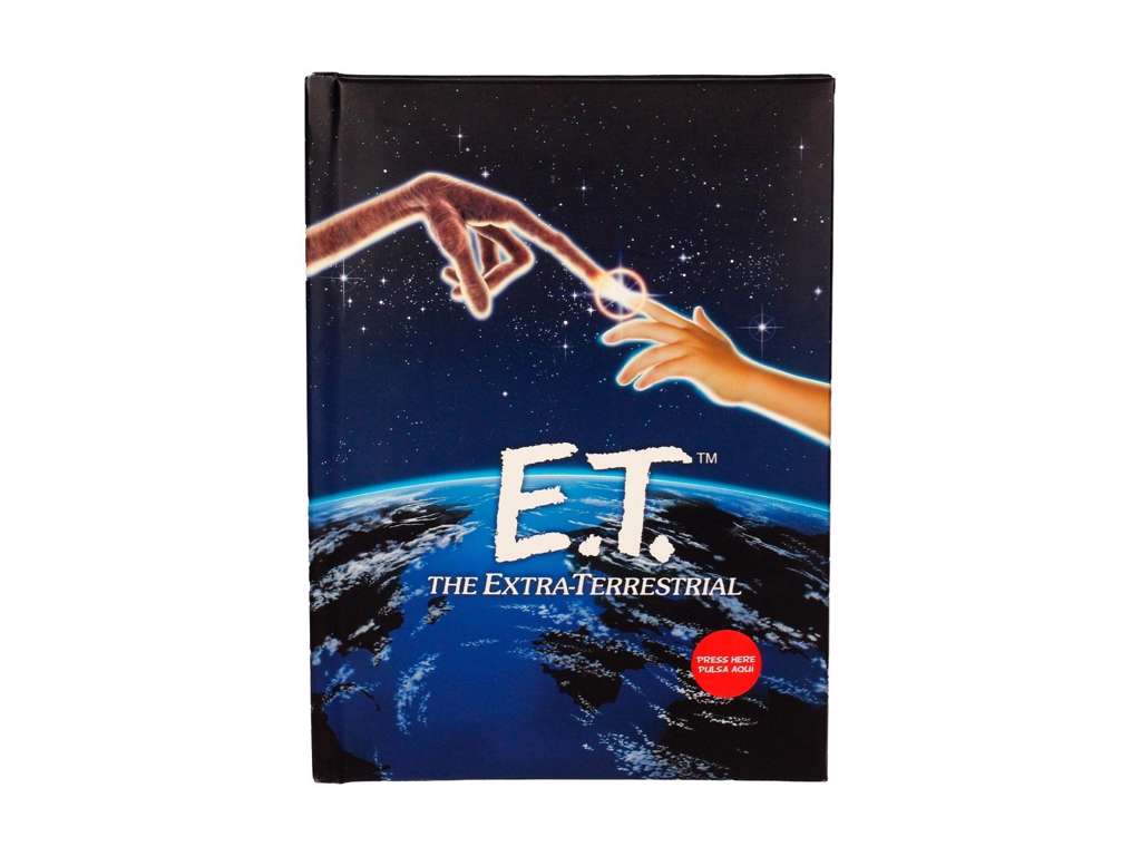 E.T. notesbog med lys