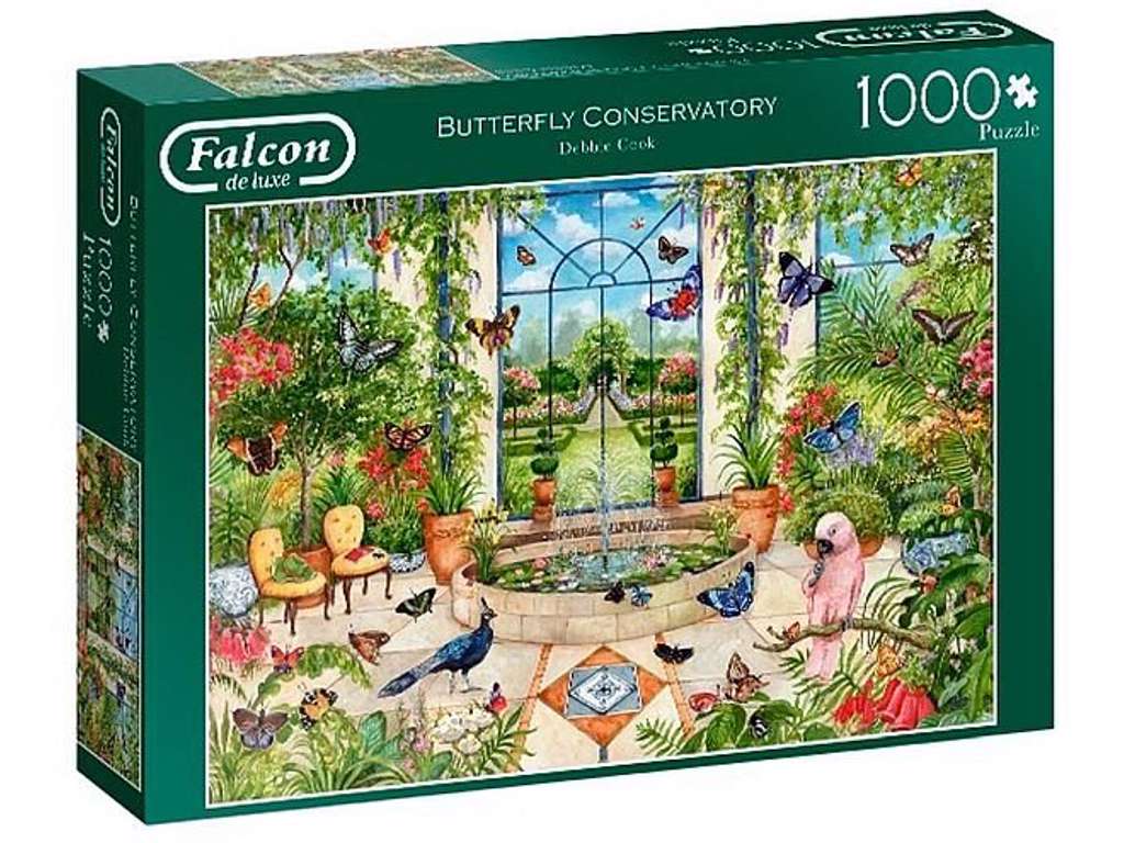 Butterfly Conservatory (1000 brikker) - puslespil fra Falcon