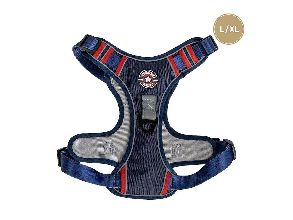 Premium hundesele med Captain America - L/XL