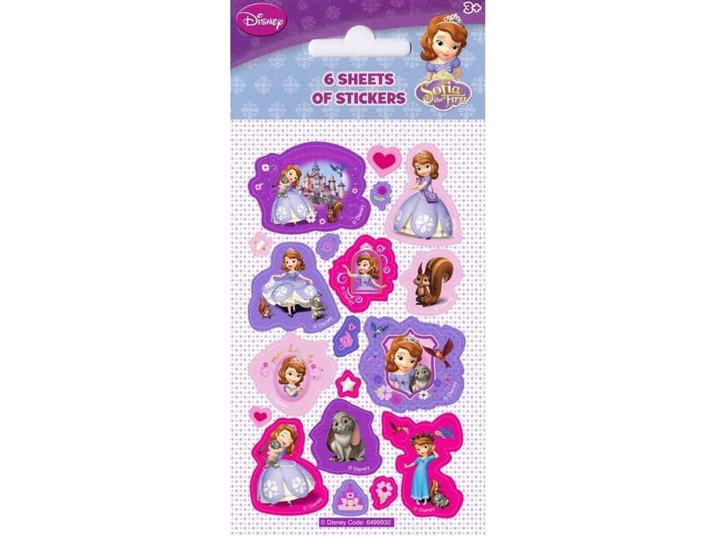 Prinsesse Sofia den første klistermærker – genanvendelige