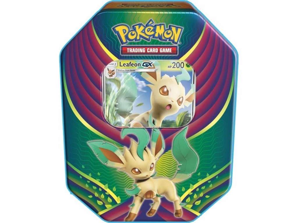 Pokémon Leafeon GX tin box
