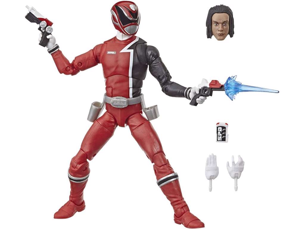 Power Rangers Action figur af S.P.D. Red Ranger - 15 cm