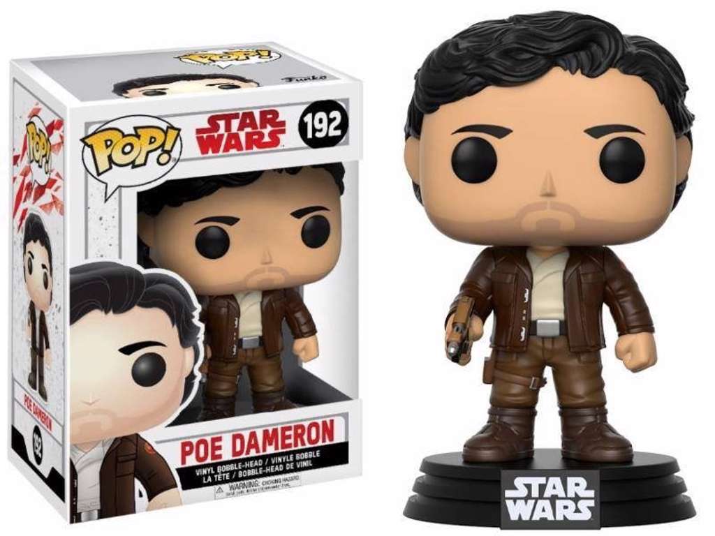 Star Wars Episode VIII POP! vinyl bobble-head af Poe Dameron på 9 cm