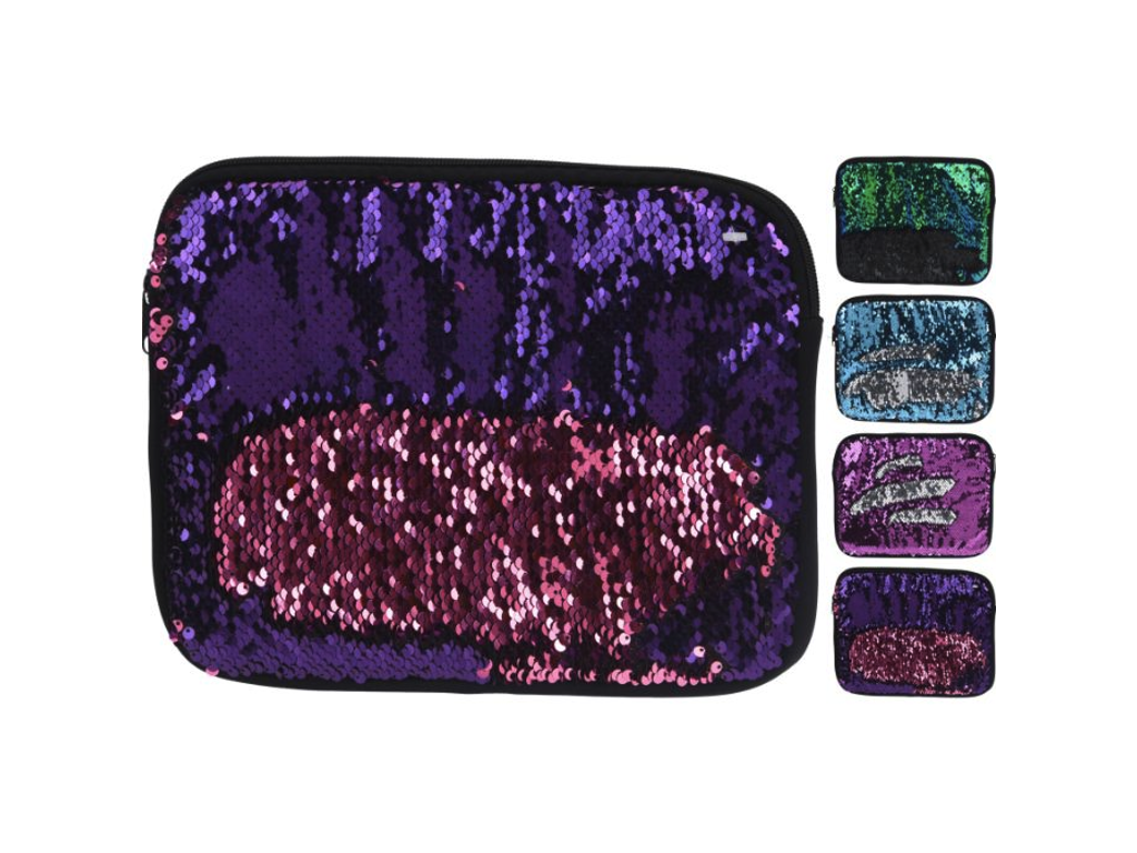 Etui med pailletter til tablet