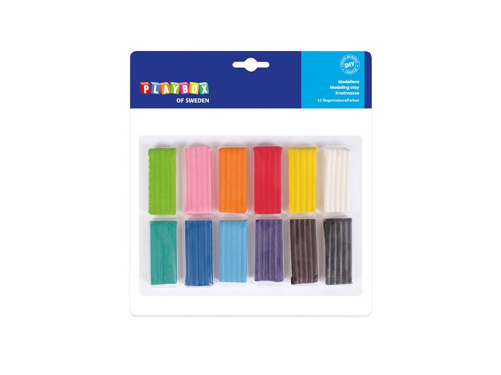 Modellervoks, 12 farver +5år