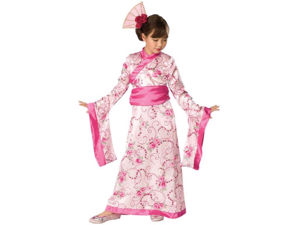 Asiatisk prinsesse børnekostume fra Rubies - 3-4 år