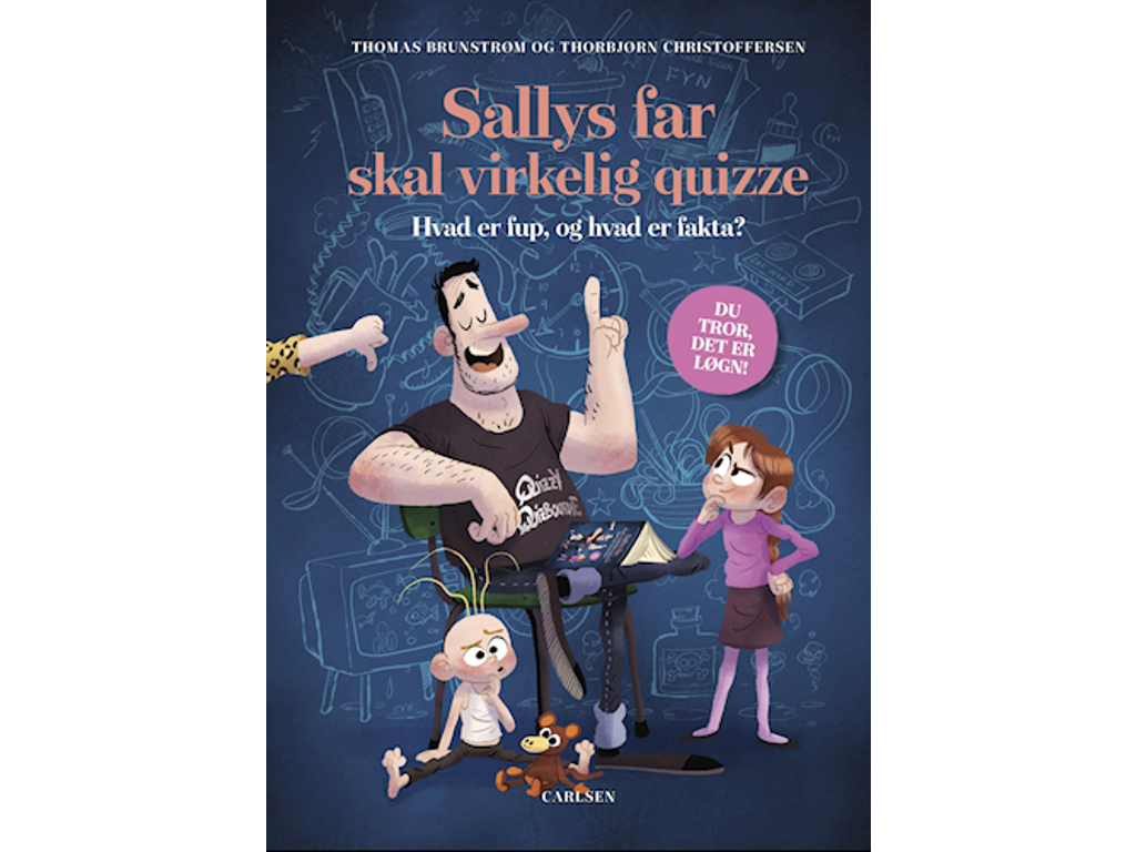 Sallys far skal virkelig quizze - Bog