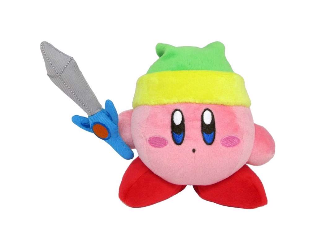 Kirby med sværd bamse på 13 cm