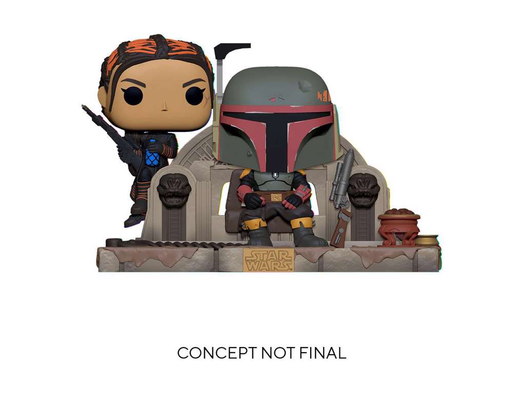 The Mandalorian POP Moment! Vinyl Figures 2-Pack Boba Fett & Fennec Shand 9 cm
