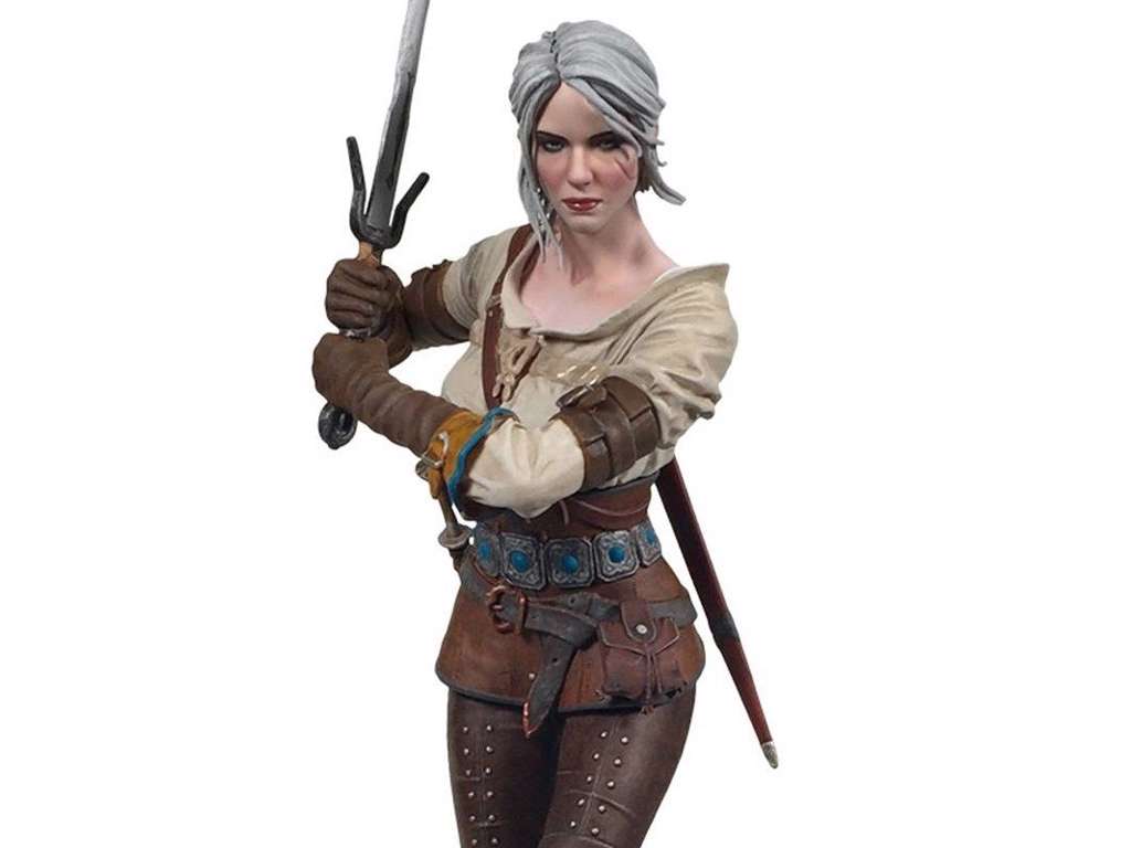 Witcher 3 Wild Hunt statue af Ciri på 20 cm