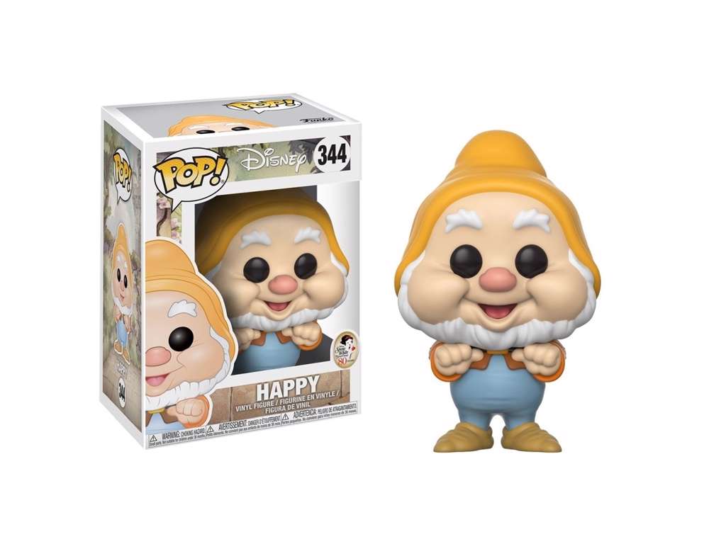 Snow White and the Seven Dwarfs POP! vinyl figur af Happy på 9 cm