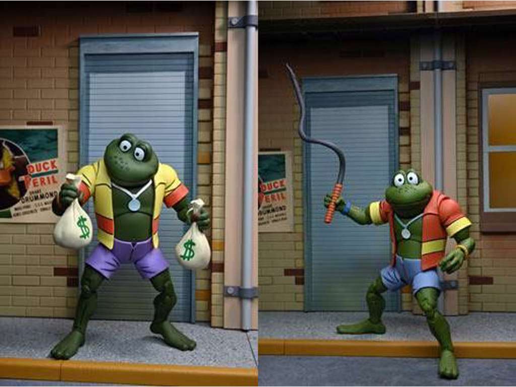 Teenage Mutant Ninja Turtles action figur 2-pak af Napoleon og Atilla Frog på 18 cm