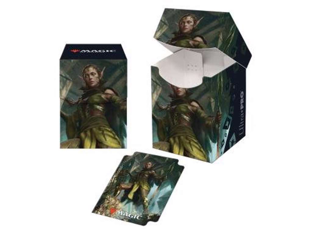 Magic: The Gathering deckbox med Zendikar Rising Nissa of Shadowed Boughs - Æske til samlekort