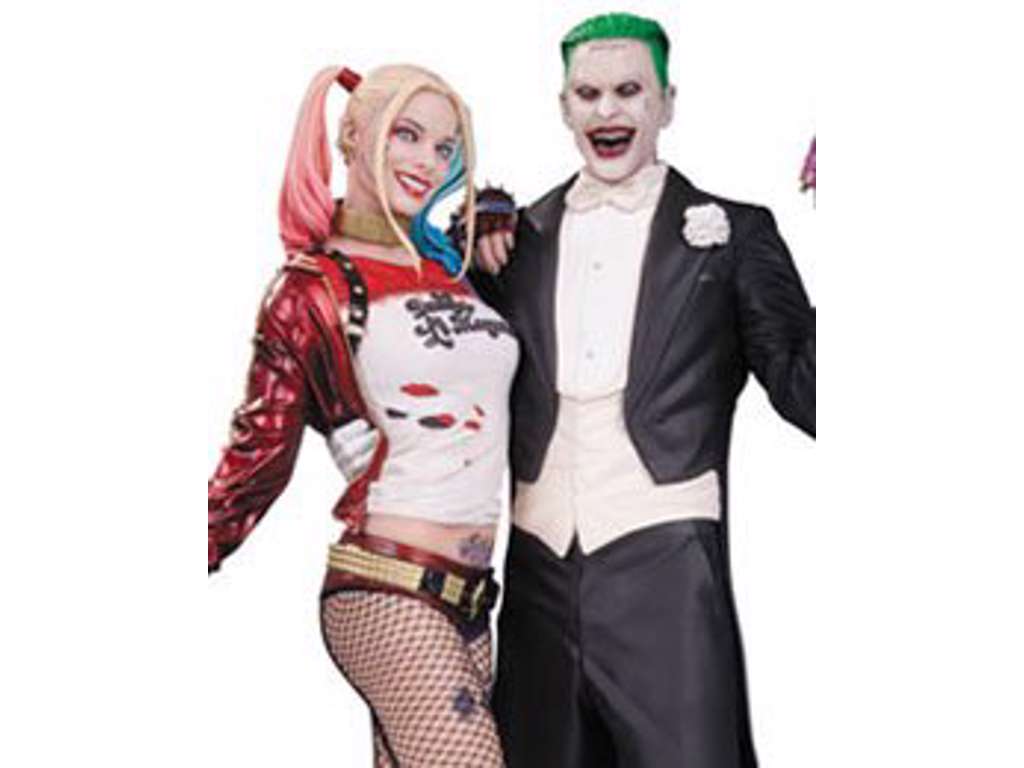 Suicide Squad statue af Joker & Harley Quinn på 30 cm
