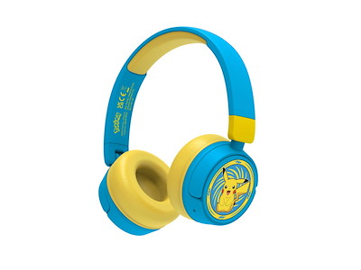 Pokémon Høretelefoner On-Ear Trådløse 85 dB/95 dB Gul/Blå