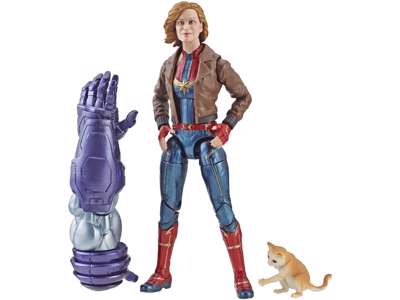 Captain Marvel med Goose action figure fra Marvel Legends Series på 16 cm