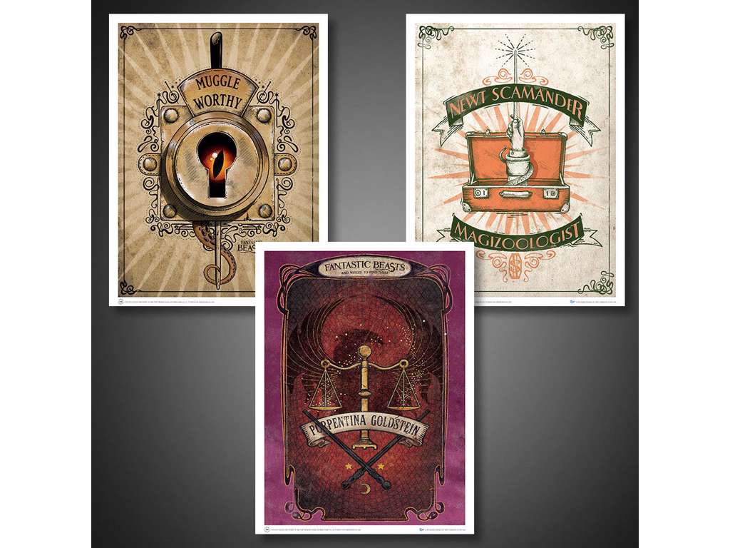 Fantastic Beasts Poster Set Art Prints #01