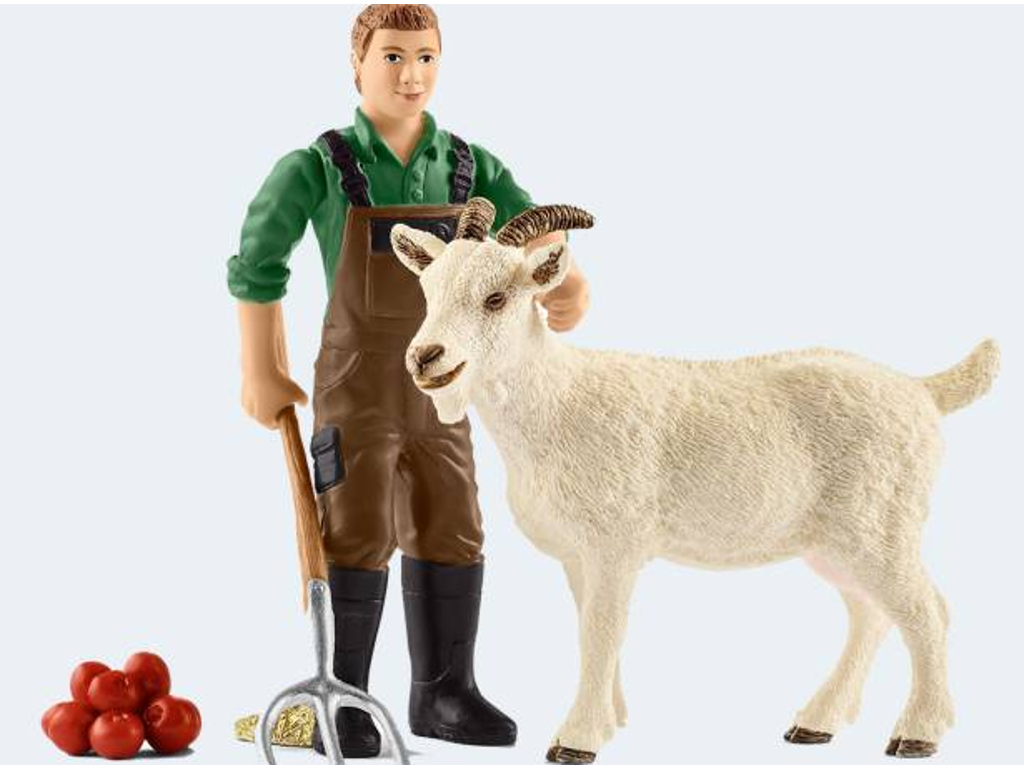 Bondemand med ged fra Schleich