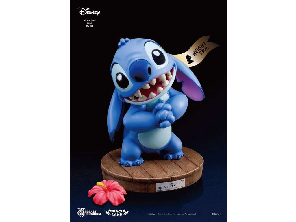 Disney Miracle Land statue af Stitch på 33 cm