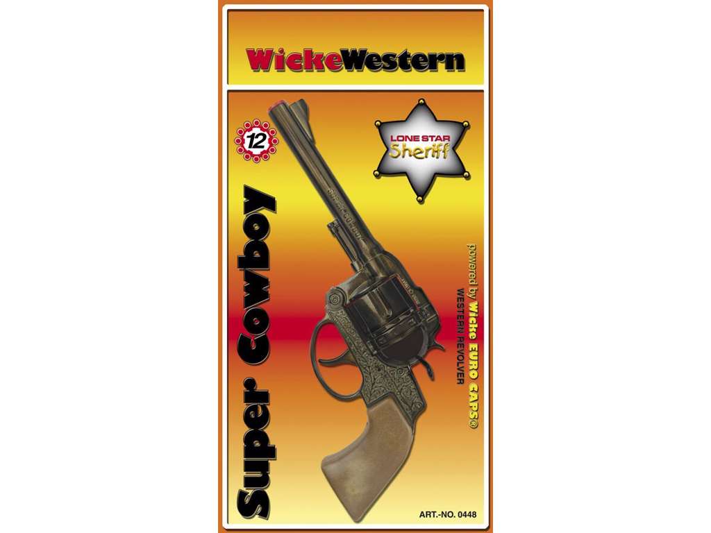 Super Cowboy pistol til 12 skuds krudt fra Wicke Western