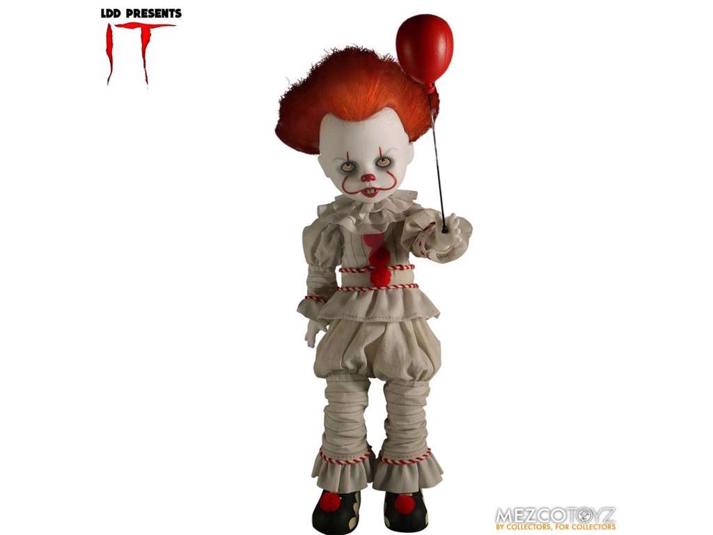 It Living Dead Dolls Doll af Pennywise på 25 cm fra Mezco