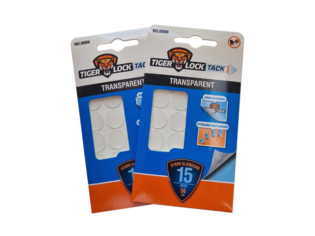 Dobbeltklæbende klæbepuder - 56 stk.