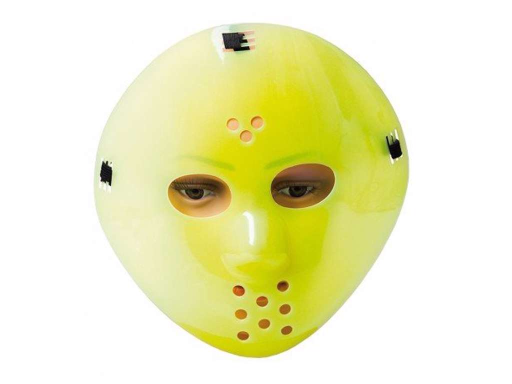 Jason Vorhees voksen maske - glow in the dark
