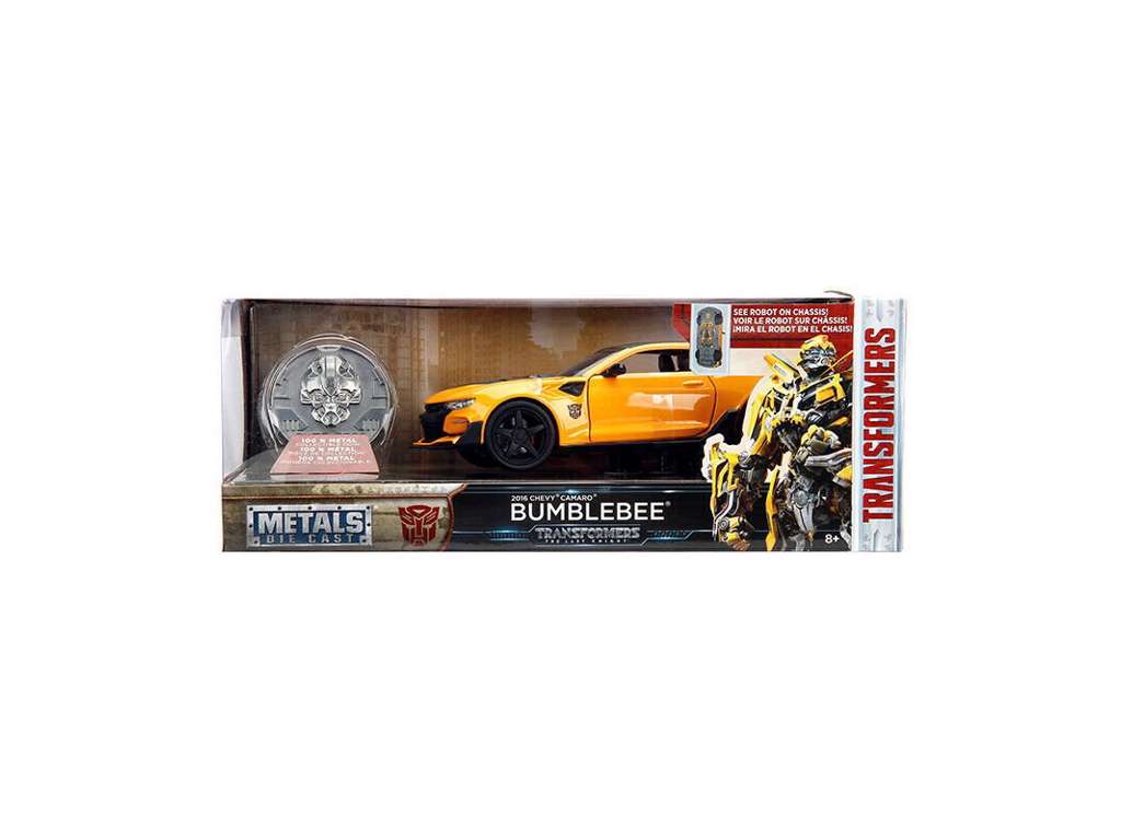 Transformers 2016 Chevrolet Camaro Bumblebee Yellow-Black 1:24 på 20 cm