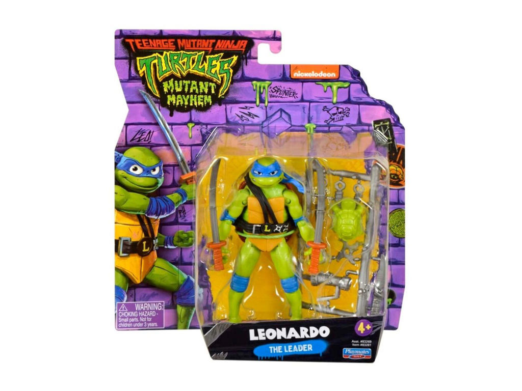 Turtles Mutant Mayhem Basic Actionfigur Leonardo