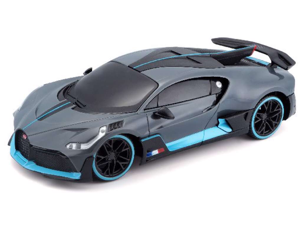 Fjernstyret Bugatti Divo 1:24 - sort/blå
