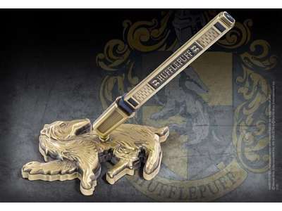 Hufflepuff pen og holder fra Harry Potter