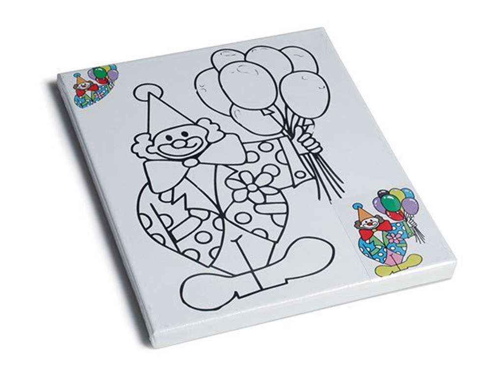 Malerlærred med klovn