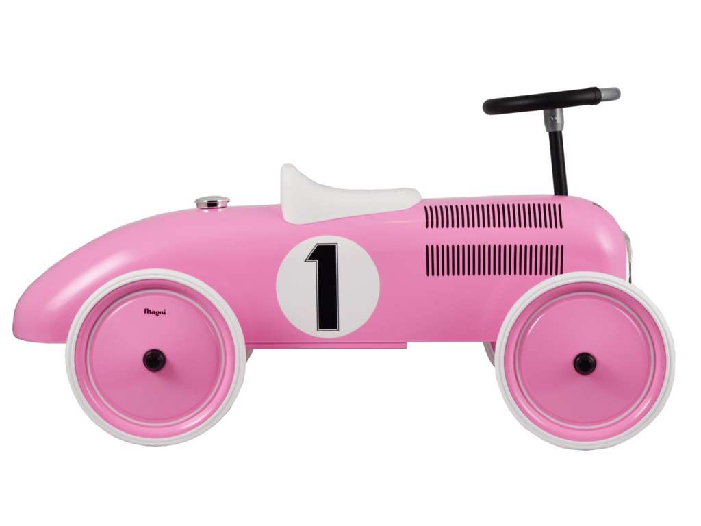 Gåbil - Lyserød Racerbil