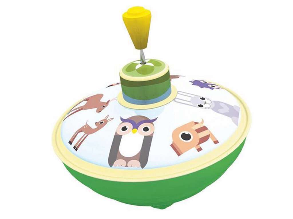 Snurretop i metal - skovdyr