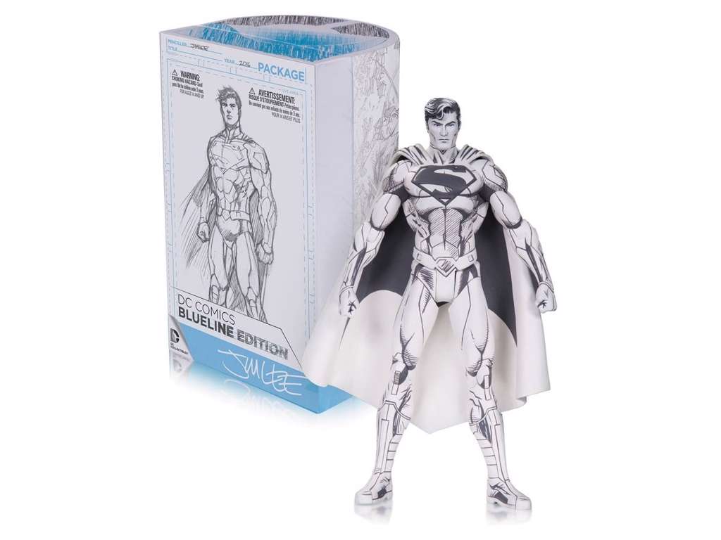 DC Comics BlueLine Edition action figur af Superman by Jim Lee på 17 cm