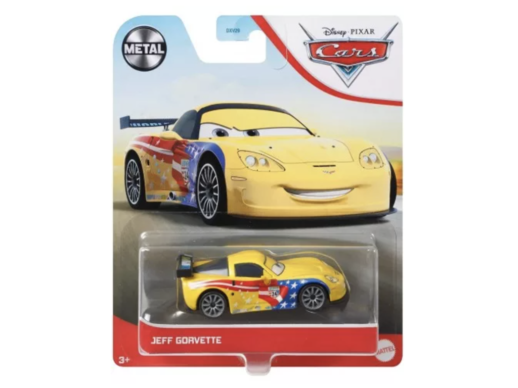 Jeff Corvette metalbil fra Cars 3