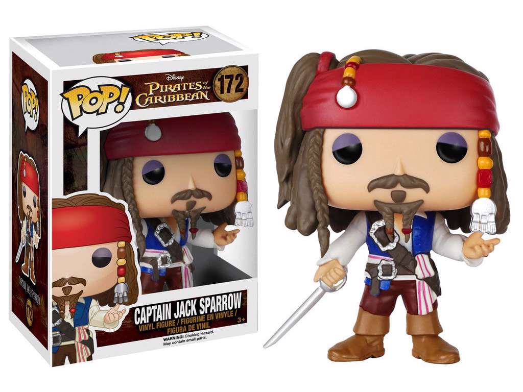 Pirates of the Caribbean POP! vinyl figur af Captain Jack Sparrow på 9 cm
