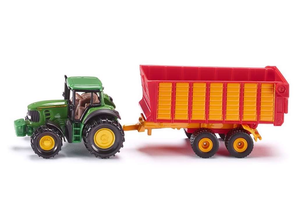 Siku John Deere traktor med trailer 1650
