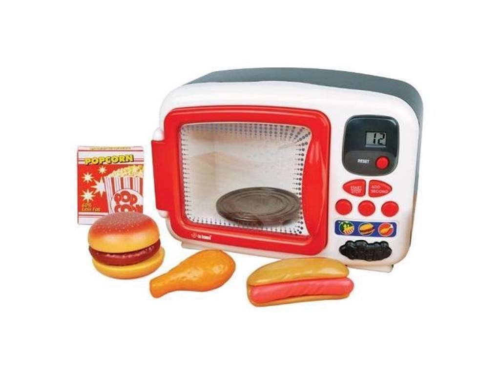 Mikrobølgeovn med lys og lyd på 27 cm fra Redbox