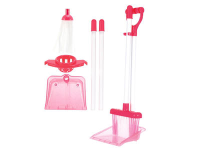 Lege rengøringssæt med moppe og kost til børn