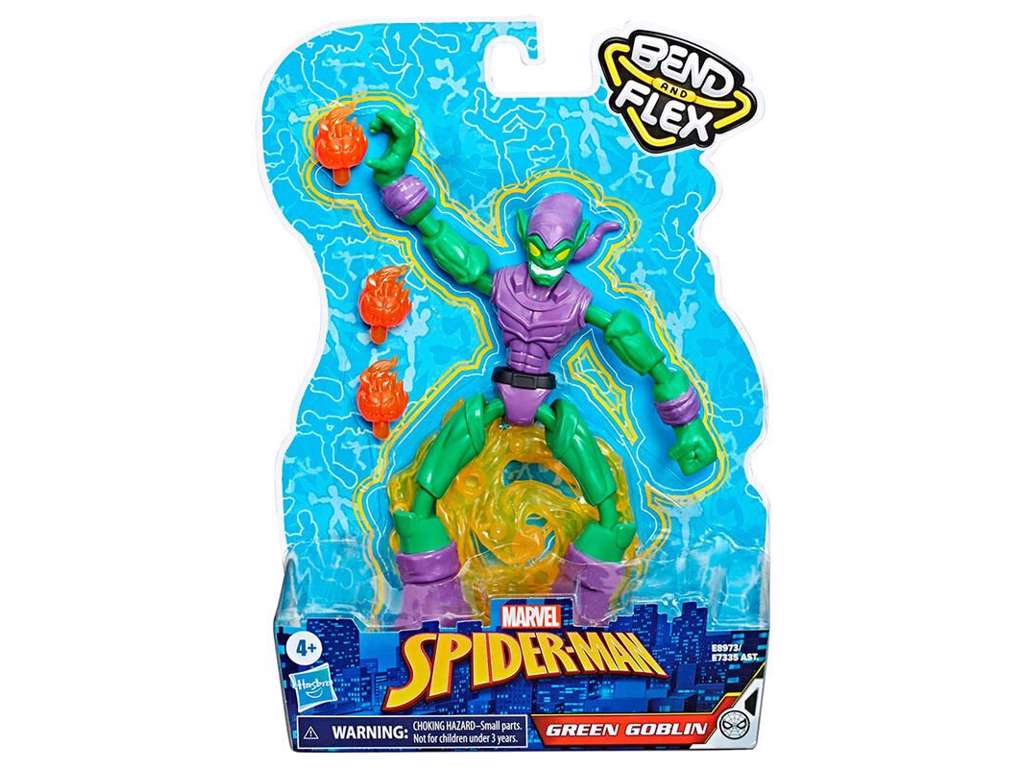 Green Goblin bend and flex figur fra Spider-man - 15 cm