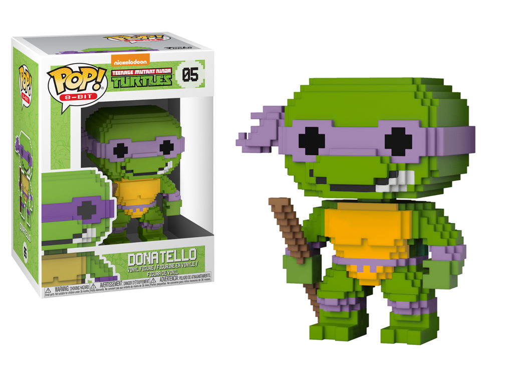 Teenage Mutant Ninja Turtles POP! 8-Bit vinyl figur af Donatello på 9 cm
