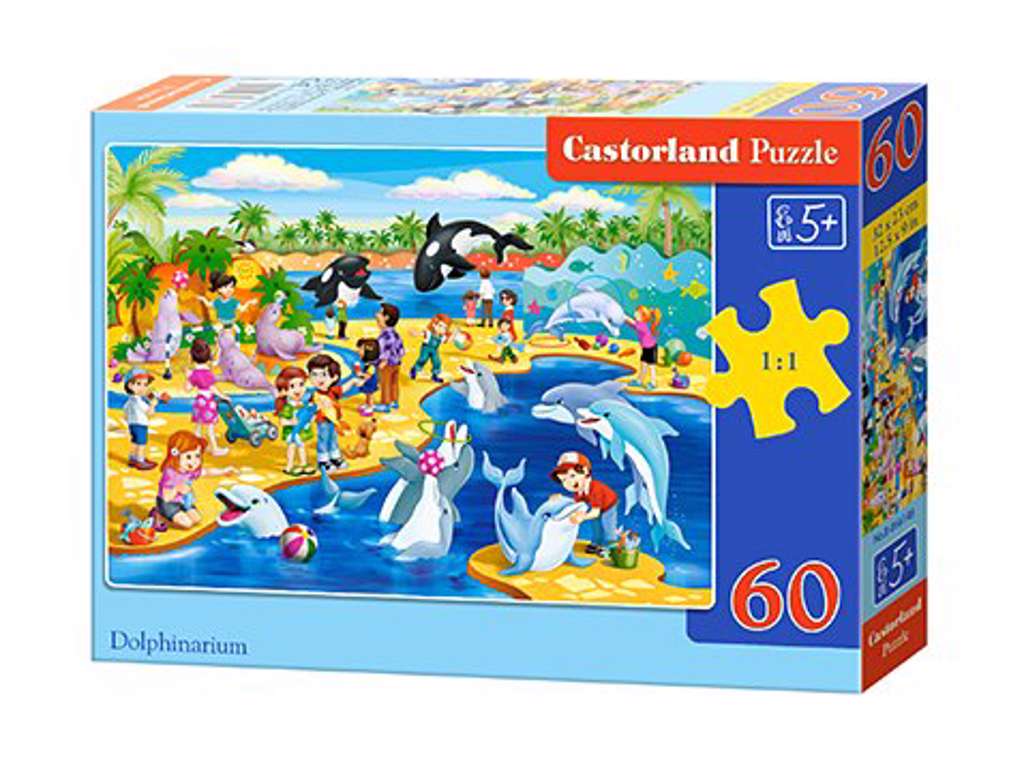 Delfinpark puslespil med 60 brikker fra Castorland