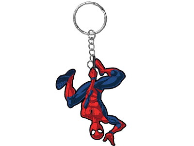 Marvel Spider-Man Hanging – Blød PVC Nøglering